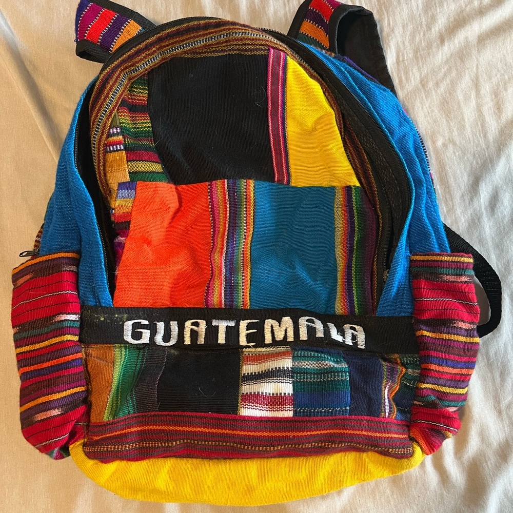 Colorful Backpack with Guatemala Design